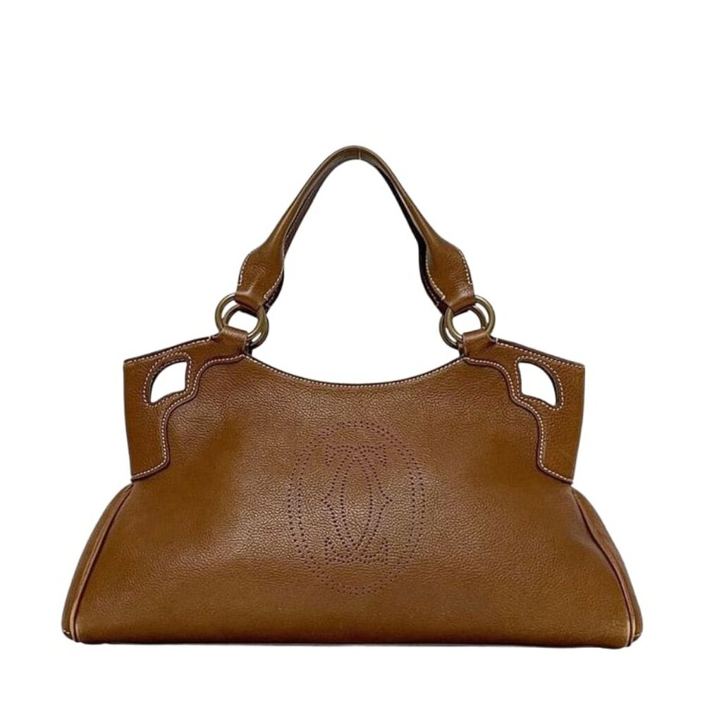 Cartier Handbag Marcello Brown Leather